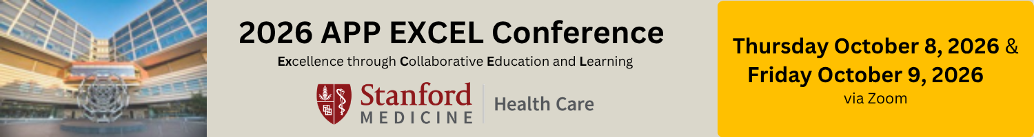 2026 Advanced Practice Provider Excellence through Collaborative Education and Learning (APP EXCEL) Conference Banner